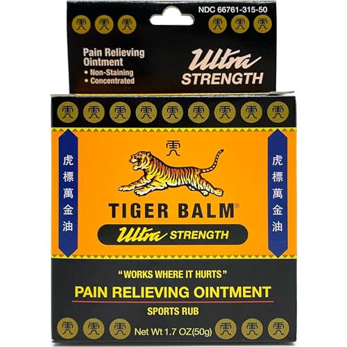 Tiger Balm Sport Rub Pain Relieving Ointment Ultra Strength 1.70 Oz (Pack Of 5)