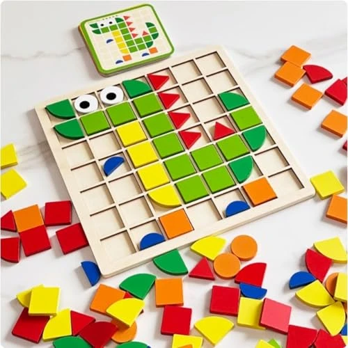 Tnbueno Dementia Activities For Seniors 120 Pieces Wooden Matching Puzzle Games For Elderly Alzheimers Products For Older AdultsShape Puzzle Memory Game For Adults Dementia Patients