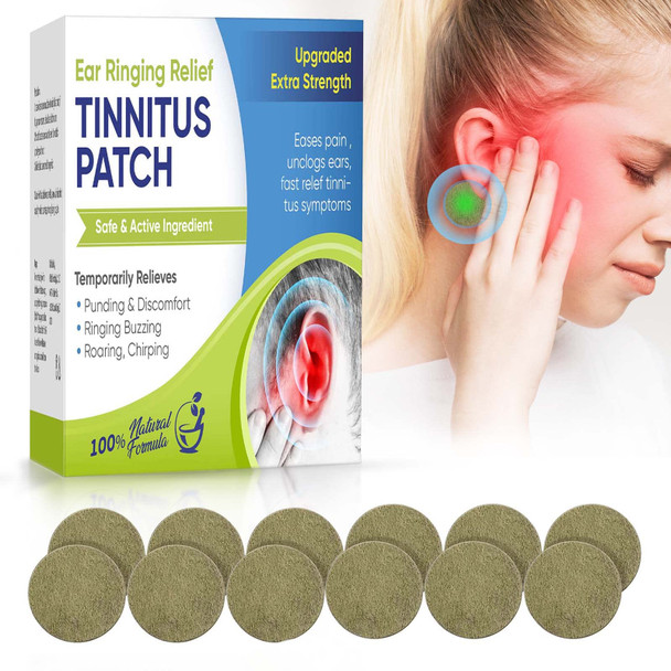 Topicy Tinnitus Relief For Ringing Ears (50Pcs) Tinnitus Relief Patches Natural Herbal Blend Support Ear Tinnitus Relief For Men & Women Blue