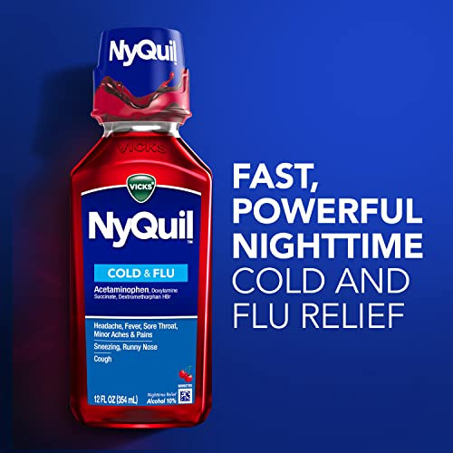 Vicks Nyquil Nighttime Cherry 8 Fl Oz (Old Version)