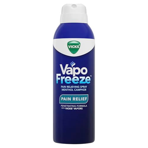 Vicks Vapofreeze Menthol Pain Relieving Spray 3Oz For Muscles & Joint Pain Associated With Arthritis Simple Backaches Strains Sprains Bruises Vicks Vapors Penetrating Formula