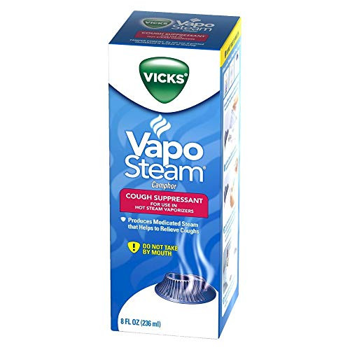 Vicks Vapo Steam Liquid Medication For Hot Steam Vaporizers - 8 Oz Pack Of 4