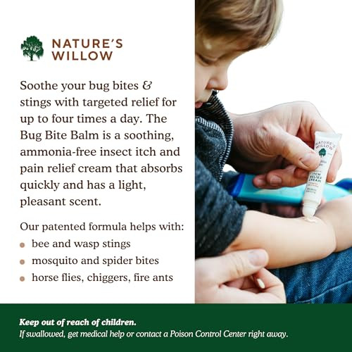 Nature S Willow Bug Bite Balm Natural Insect Bite Pain & Itch Relief 0.5 Oz