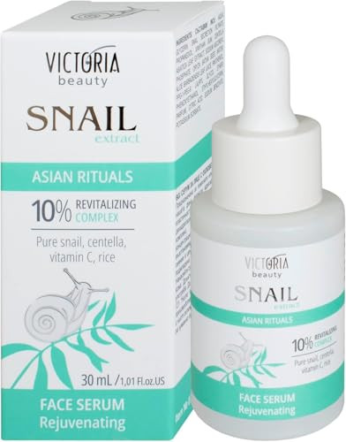 Victoria Beauty Snail Mucin Serum 10% Revitalizing Complex With Centella Rice Extract And Vitamin C 30Ml