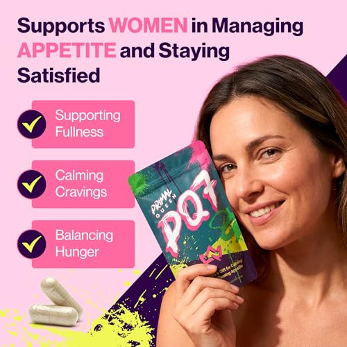Primal Queen Pq7 Appetite Control Supplement For Women Supports Cravings Hunger & Fullness Signals Stimulant-Free Formula With Clinically Studied Ingredients 60 Capsules