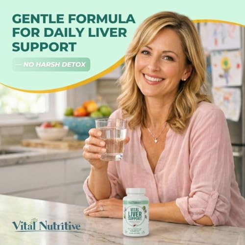 Vital Nutritive - Vital Liver Support - Premium Liver Cleanse Detox & Repair Formula With Milk Thistle Supports Liver Health And Detox Cleanse