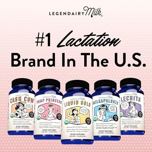 Legendairy Milk Pump Princess Lactation Supplement - Breastfeeding Supplements For Milk Supply Increase And Milkflow - Organic Black Cumin Fennel And Dill Seeds Fenugreek Free 60 Capsules