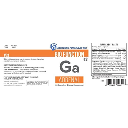 Systemic Formulas: #31 - Ga - Adrenal