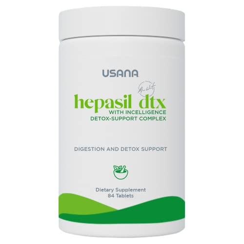 Usana - Hepasil Dtx With Incelligence - Support Complex For Comprehensive Health Protection Wellness & Vitality - 84 Tablets (28-Day Supply)