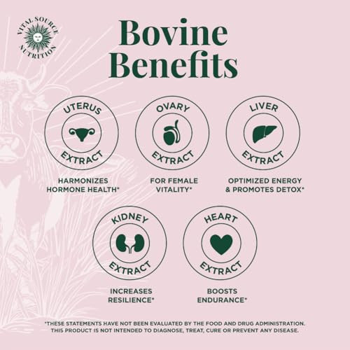 Vital Source Nutrition - Bifi Capsules - Beef Organ Primal Blend - Premium Ancestral Supplements For Women - Supports Hormone Health Energy & Stamina - Daily Vitality - No Artificial Ingredients