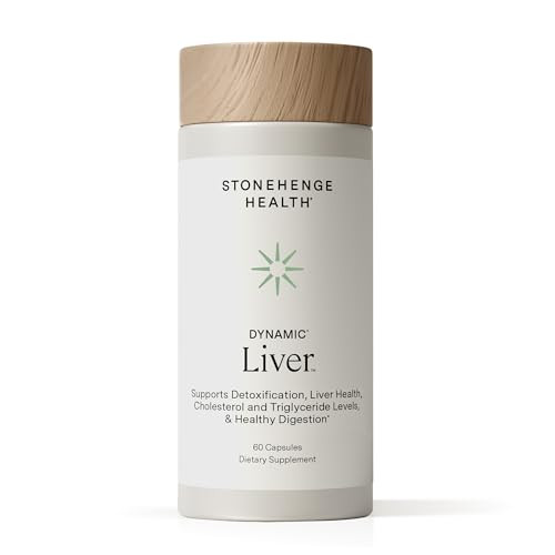 Stonehenge Health Dynamic Liver Siliphos Milk Thistle Formula Liver Support & Antioxidant Support Gut-Liver Axis Selenium Zinc Vitamin E Ginger Beetroot Extract Non-Gmo 60 Veg Caps
