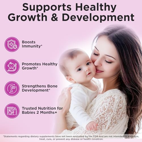 Wellements Organic Baby Multivitamin Drops (1 Fl Oz) - Cherry Flavor Liquid Multivitamins For Infants & Toddlers (2 Months+) - Toddler Vitamins For Immune Support* Healthy Growth & Bone Development*