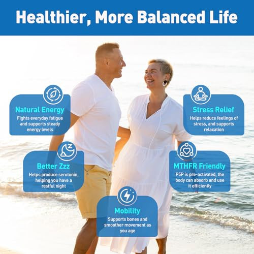 Duwhot P5P Vitamin B6 25Mg Pyridoxal-5-Phosphate Activated B6 Liquid Drops For Women & Men Energy Support Balance Nervous System Health 2 Fl Oz