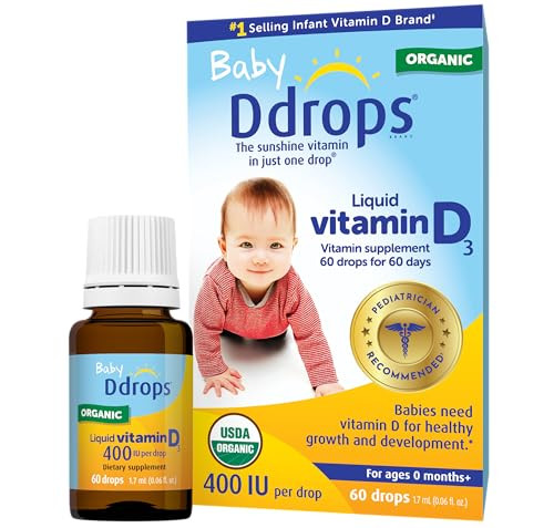 Ddrops Baby 400 Iu Vitamin D 60 Drops 1.7Ml (0.06 Fl. Oz (Pack Of 1))