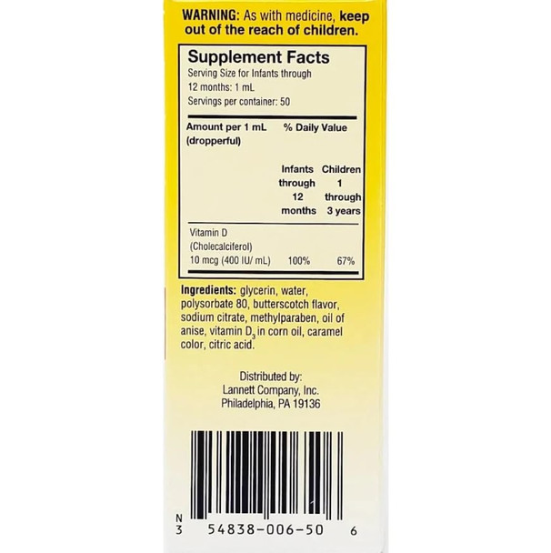 Silarx Aqueous Vitamin D Oral Drops 50Ml By Silarx