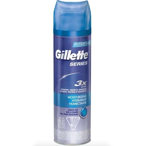 Gillette TGS Series Shave Gel Moisturizing 7 Ounce