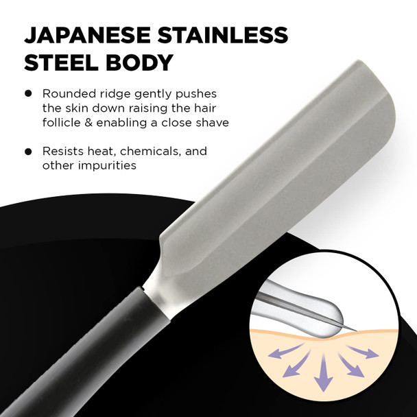 Feather Artist Club Black SS Straight Razor