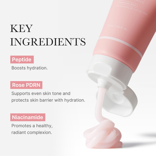 medicube PDRN Pink Hyaluronic Moisturizing Cream  Blemish Recovery Relief and  Hydrating Care  Restores Skin Elasticity and  Glow  Korean Skincare for Even Skin Tone and  Pore Care  50ml   1.69 fl.oz.
