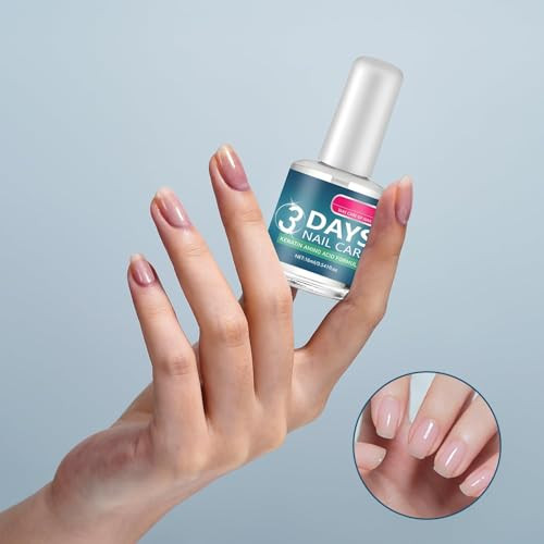 3 Days Nail Care - Keratin Amino Acid Nail Care Strengthening and Hydration for Dry Weak & Fragile Nails 16ml/0.56oz (2pcs)