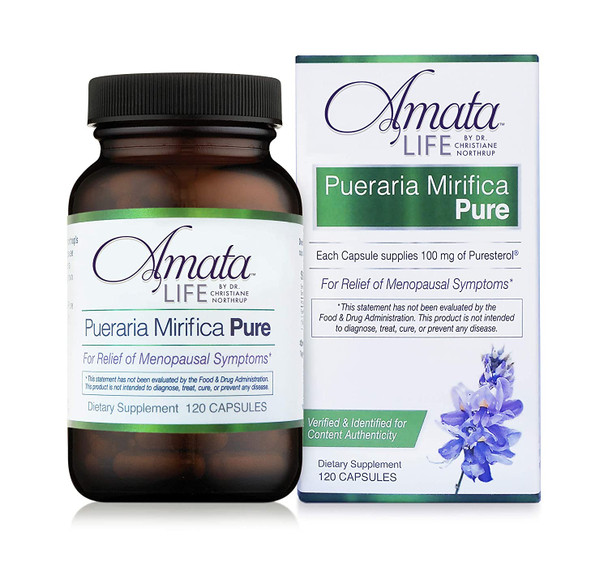 Amata Life by Dr. Christiane Northrup Pueraria Mirifica Pure Capsules 60 Day