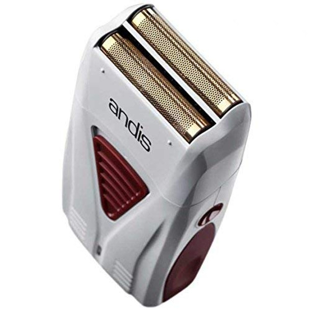 Andis Professional Salon Barbers Pro Foil Lithium Titanium Mens Shaver - Grey / Red