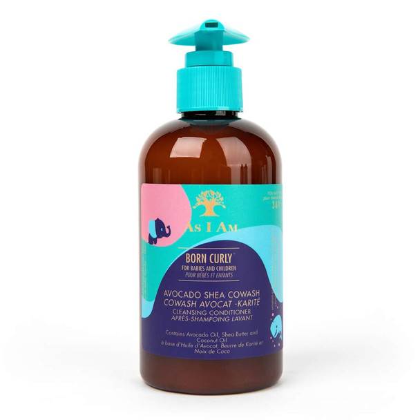 As I Am Born Curly avocado shea co-wash 240ml/8oz (children & babies), cream, one size