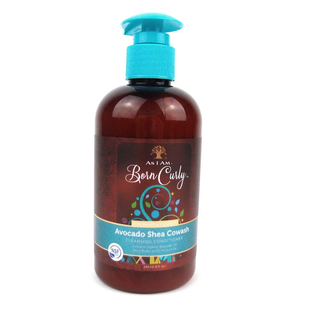 As Am Born Curly Avocado Shea Cowash Cleansing Conditioner 8.0 Fl Oz