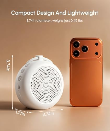 Tcnoll Portable White Noise Machine For Sleeping, 29 Soothing Non-Looping Sounds For Adults & Kids, 50H Babies Sleeping Sounds Machine, Timer, Memory Function, Traveling, For Relax-2026 Updated Version