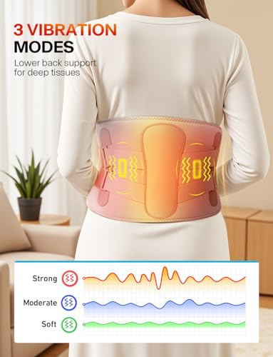 Alljoy 10000Mah Cordless Heating Pad For Back Pain Relief Fsa Eligible Hsa, 67" Lower Back Massager With 3 Heat 3 Vibration, Portable Heating Pad For Cramps, Birthday s For Women Men Mom Dad