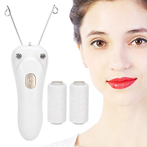 Yuyte Ladies Hair Remover Electric Women'S Beauty Epilator, Cordless Electric Threading Hair Removal For Women, Rechargeable Face Hair Remover Cotton Thread Epilator(Gold)