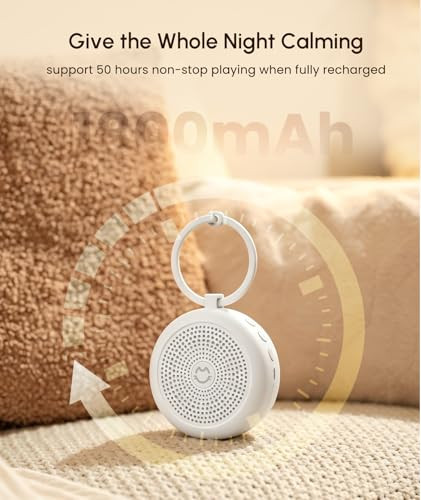 Tcnoll Sleep Sound Machine, Portable White Noise Machine With 29 Sounds, Lullaby, Adjustable 32 Volumes, Sleep Timer For Sleeping-2025 Version