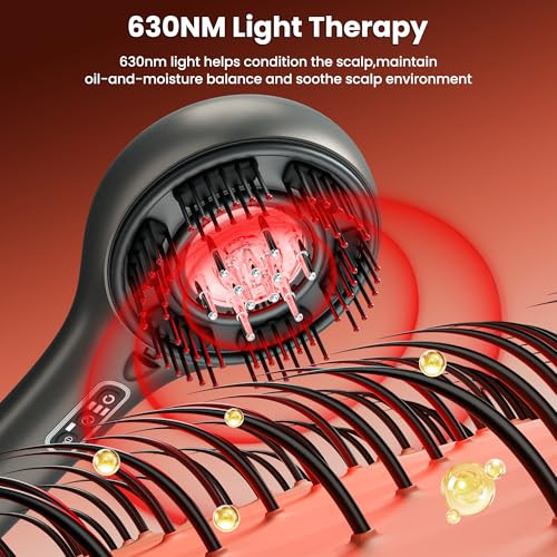 Vod Visual 5-In-1 Scalp Massager Hair Brush Oil Applicator 'Electric Hair Brushes For Hair Growth Hair Oil Dispenser Scalp Massager Ipx7 Waterproof Portable For Men & Women Home & Travel