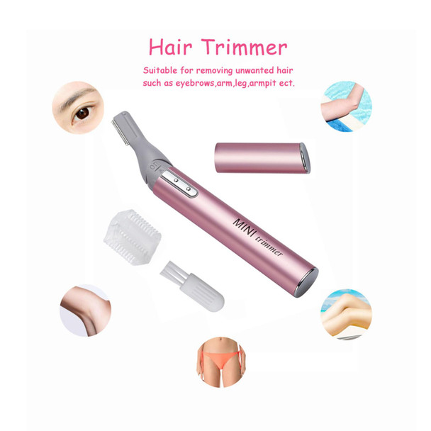 Tongtletech Mini Rotatable Lady Shaver Electric Bikini Facial Precision Trimmer Eyebrow Shaper Razor Kit Underarm Leg Body Hair Remover(Battery Operated)