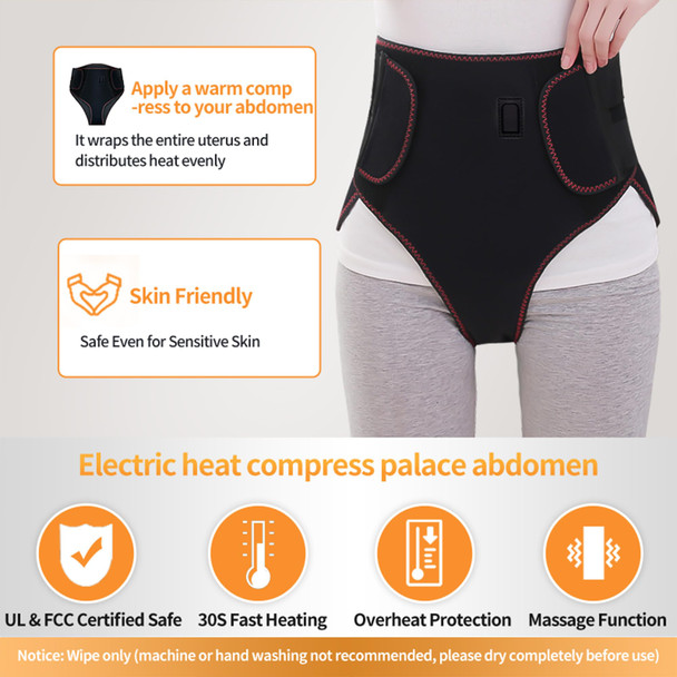Aieleph Period Heating Pad, Heating Pad For Period Cramps Massager For Women, With 3 Vibration And Heat Settings, New Upgrade Menstrual Heating Pad For Abdomen Pain And Cramps Relief