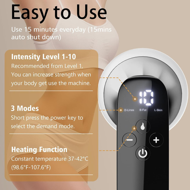 Cotsoco Handheld Body Sculpting Tool Cellulite Massager,Cordless Deep Tissue Massager For Belly,Waist, Leg, Butt,Arm.Relaxation s For Women And Moms