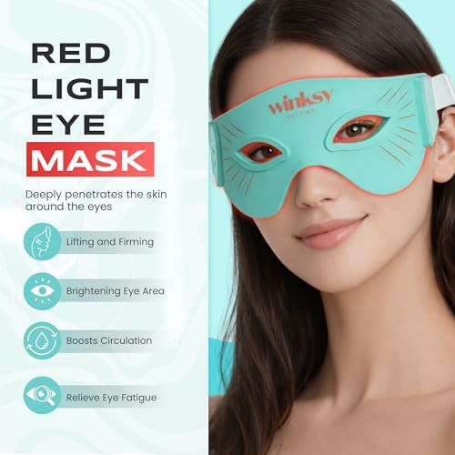 Winksy Helsinki Winksy Red Light Therapy Eye Mask For Dark Circles, Eye Bags & Wrinkles