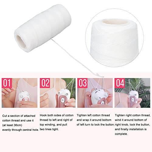 Brrnoo Electric Facial Hair Remover Wire, Cotton Thread For Epilator Hair Removal, For Electric Facial Threading Hair Removal For Women Body Hair Removal Device