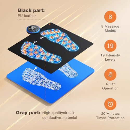 Zdasosr Transcutaneous Electronic Nerve Stimulator And Powered Muscle Stimulation For Pain Relief, Ems Foot Massager