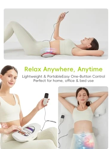 Warmsky Smart Lower Back Massager With Soothing Warm Therapy & Air Traction Spinal Decompression Device For Sciatica Relief Lumbar Pressure & Stiffness Ideal For Parents & Loved Ones