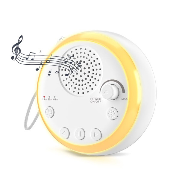 Splenpaw Portable White Noise Machine With 16 Soothing Sounds & 3 Color Night Light - Memory Function, 3 Timers, Adjustable Brightness For Adult, Home, Office, Travel