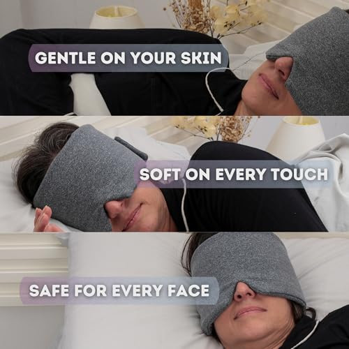 Changears Sleep Mask For Men Women, 100% Light Blocking, Comfortable Adjustable For All Head Sizes, Breathable Eye Mask, Ideal Blackout Sleep Mask For Side Sleepers, Travel, Airplane, Nap, Shift Work