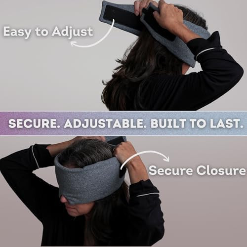 Changears Sleep Mask For Men Women, 100% Light Blocking, Comfortable Adjustable For All Head Sizes, Breathable Eye Mask, Ideal Blackout Sleep Mask For Side Sleepers, Travel, Airplane, Nap, Shift Work