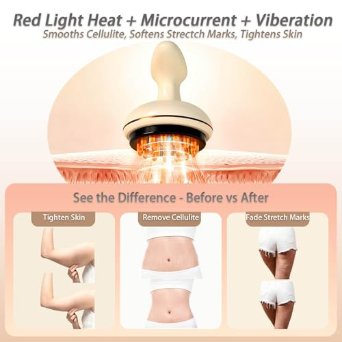 Zedriwell Body Sculpting Machine & Anti Cellulite Massage Cellulite Massage Tool Handheld Massager With Heat Portable And Easy-To-Use For Legs Arms And Belly