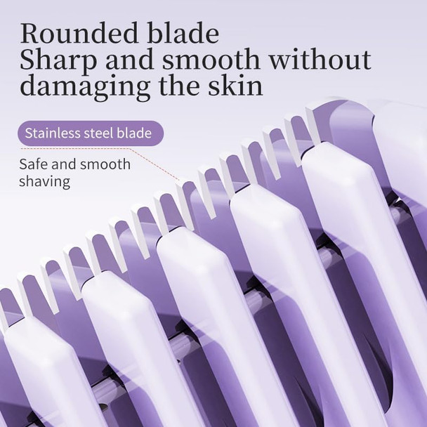 Daunor Facial Hair Removal For Women, Portable Facial & Eyebrow Hair Remover, Painless Electric Shaver, Beauty Hair Removal For Lip, Chin, Arms, Face, Peach Fuzz, Neck, For Women (Purple)