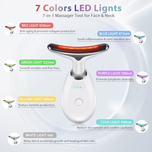 Candio 3 In 1 Face Cuipting Tool 7 Color Mode Facial Massager For Face And Neck At-Home Facial Beauty De Ice For Skin Care Face Cuipting Wand