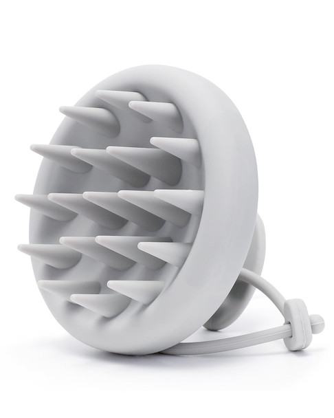 Beautlohas. Scalp Massager Tool Shampoo Brush, Scalp Scrubber With Soft Silicone Bristles, Scalp Massager Hair Grouth, Dandruff Removal, Wet Dry Hair Scrubber Brush For All(Gray)