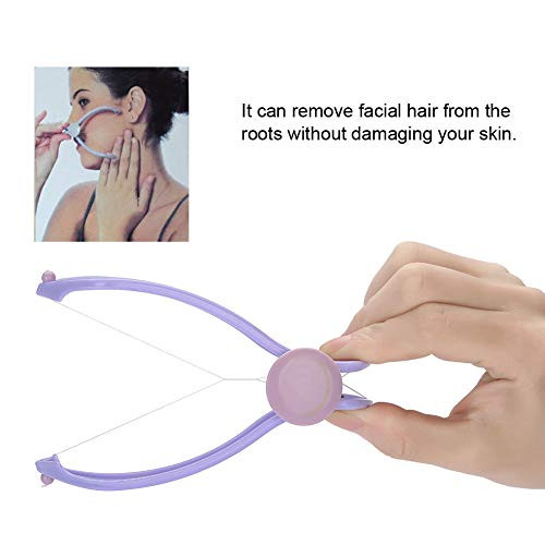 Uxsiya Facial Hair Epilator For Women, Comfortable Ideal s Threading Hair Removal Epilator Facial Neck Hair Removing Tool With 10 Cotton Lines (Blister Pack)