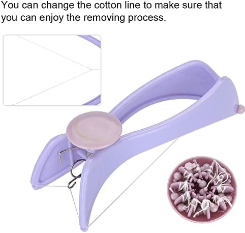 Uxsiya Facial Hair Epilator For Women, Comfortable Ideal s Threading Hair Removal Epilator Facial Neck Hair Removing Tool With 10 Cotton Lines (Blister Pack)