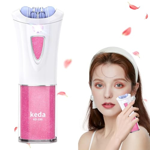 Bestechy Mini Epilator - Hair Remover For Women, Full Body Smooth Glide Epilator, With Led Light For Precision, Portable Electric Lady Shaver For Face, Armpits, Arms, Bikini, And Legs