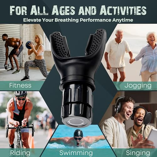 Bodyssey Breathing Enhancer | Premium Silicone Trainer | Boost Breathing Efficiency | Adjustable Resistance Levels | Compact, Portable, And Easy To Maintain